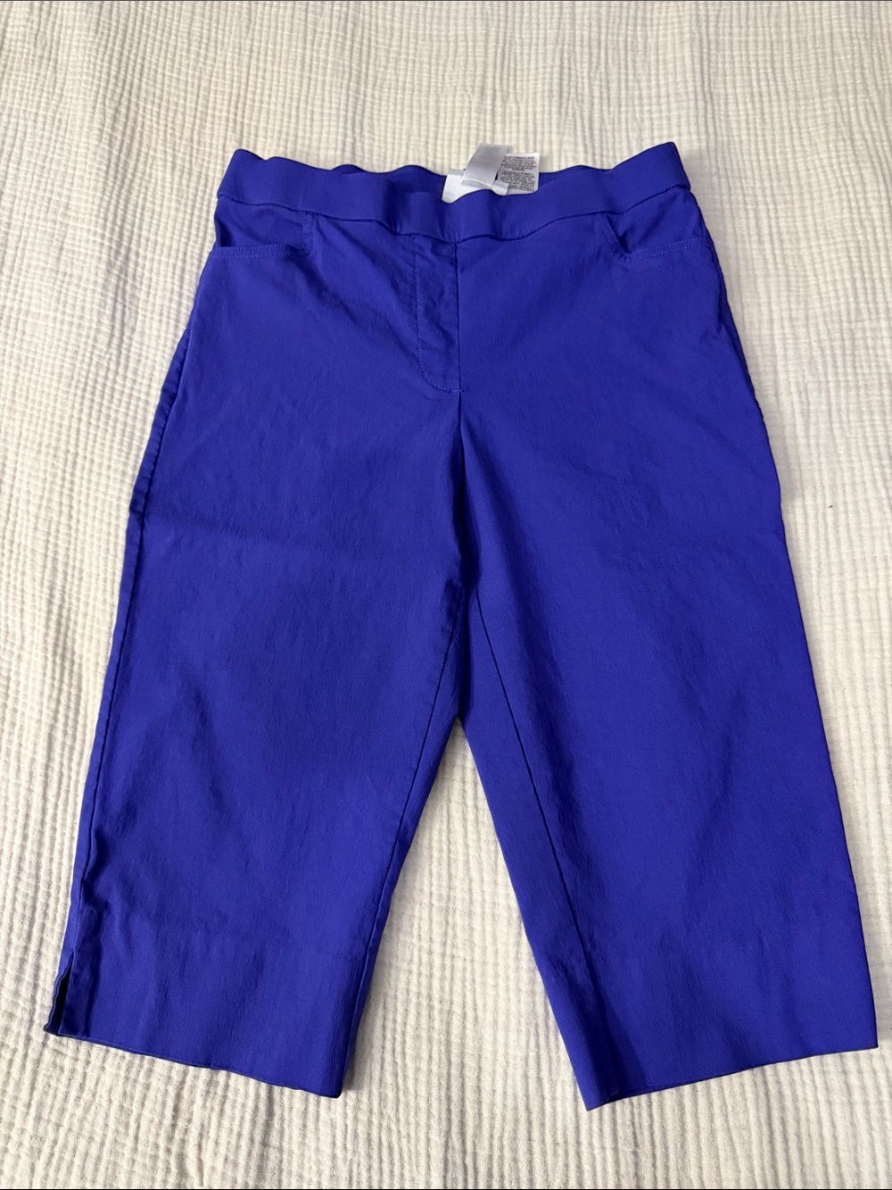 Alfred Dunner Royal Blue Pull-On Capri Pants